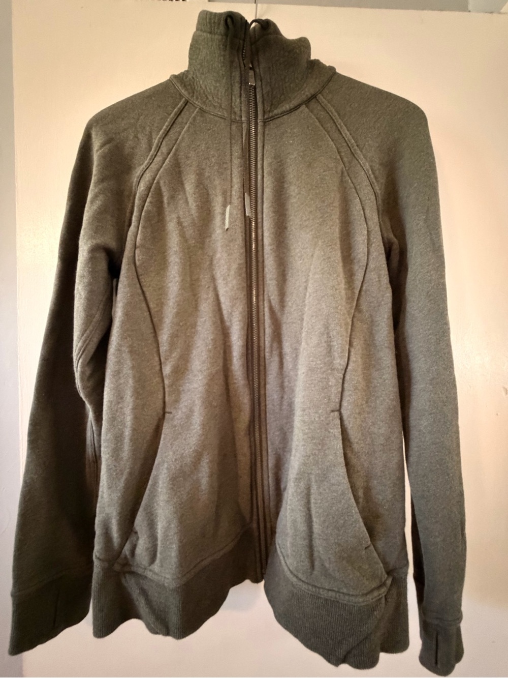 Men's Lululemon Olive Green Full-Zip Sweater Jacket